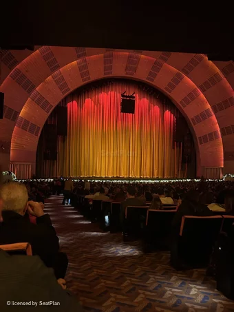 Radio City Music Hall Orchestra 6 Q601 view from seat photo