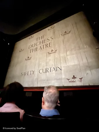 Duchess Theatre Stalls B2 view from seat photo