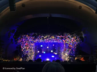 Cambridge Theatre Upper Circle H17 view from seat photo