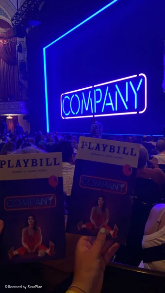 Bernard B. Jacobs Theatre Orchestra K20 view from seat photo