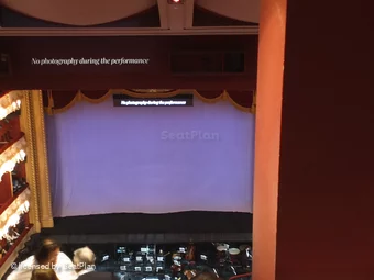 Royal Opera House Amphitheatre V61 view from seat photo