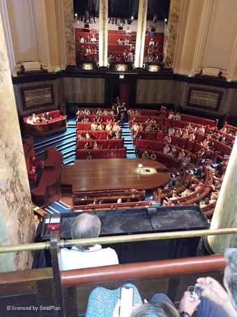London County Hall South Gallery C3 view from seat photo