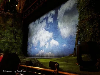 London Coliseum Stalls C1 view from seat photo