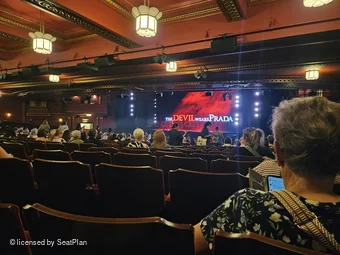 Dominion Theatre Stalls ZZ7 view from seat photo