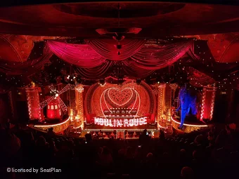 Al Hirschfeld Theatre Mezzanine S110 view from seat photo
