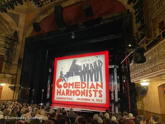 Barrymore Theatre Orchestra L12 view from seat photo