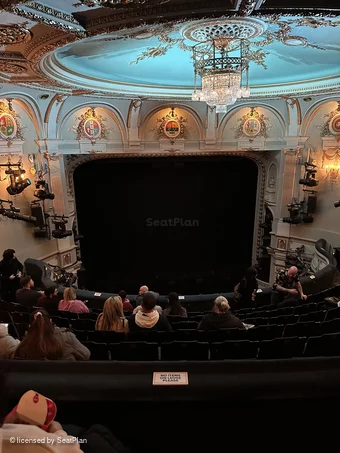 Ambassadors Theatre Circle J12 view from seat photo