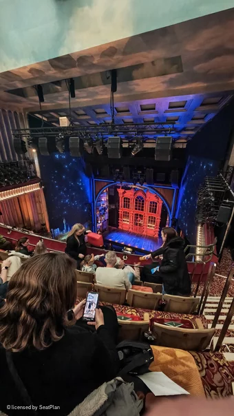 Savoy Theatre Upper Circle E1 view from seat photo