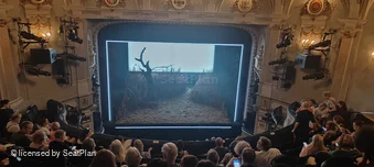 Ambassadors Theatre Circle J9 view from seat photo