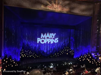 Prince Edward Theatre Dress Circle B25 view from seat photo