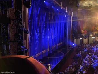 Lena Horne Theatre Front Mezzanine Left Box B1 view from seat photo