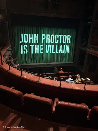 Royal Court Theatre Circle C17 view from seat photo