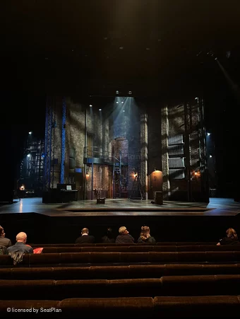 Barbican Theatre Stalls H23 view from seat photo