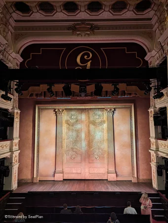 Garrick Theatre Dress Circle A12 view from seat photo