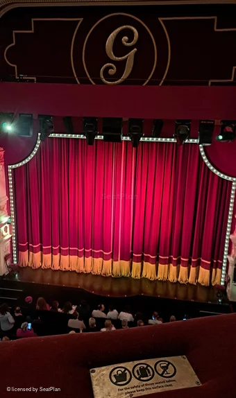 Garrick Theatre Grand Circle A8 view from seat photo