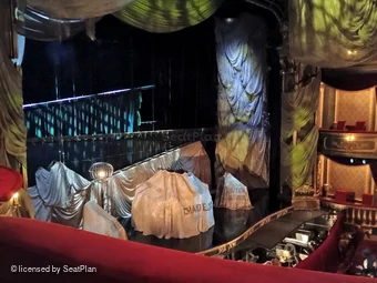 His Majesty's Theatre Royal Circle B36 view from seat photo