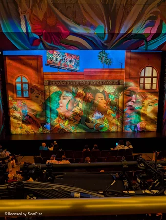 James Earl Jones Theatre Mezzanine A105 view from seat photo