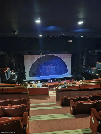 Peacock Theatre Dress Circle J19 view from seat photo