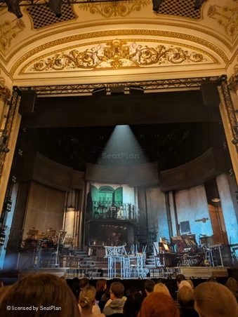 Lyric Theatre Stalls K12 view from seat photo