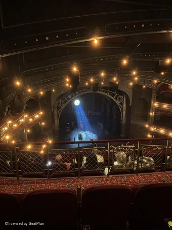 Lyric Theatre Balcony E11 view from seat photo