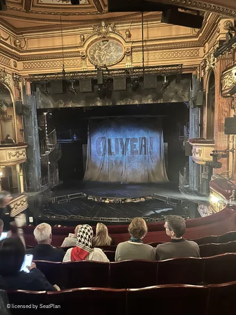 Gielgud Theatre Dress Circle F12 view from seat photo