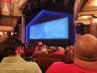 Booth Theatre Orchestra J10 view from seat photo