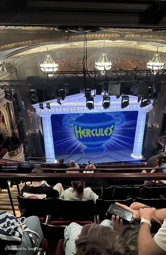 Theatre Royal Drury Lane Balcony H34 view from seat photo