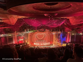 Al Hirschfeld Theatre Mezzanine S114 view from seat photo