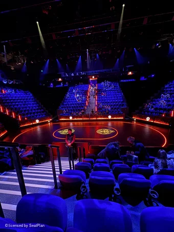 Troubadour Canary Wharf Theatre District 4 F65 view from seat photo