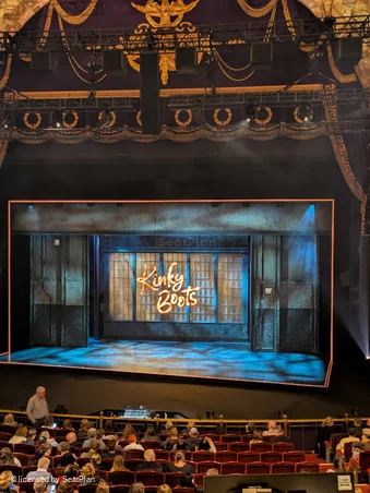 London Coliseum Dress Circle B26 view from seat photo