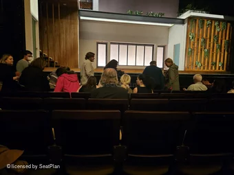 Hudson Theatre Orchestra G108 view from seat photo