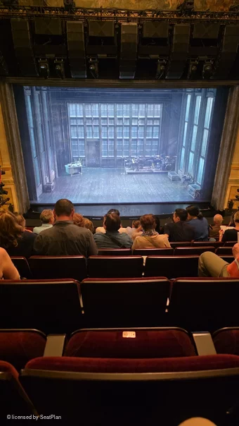 Neil Simon Theatre Mezzanine H110 view from seat photo