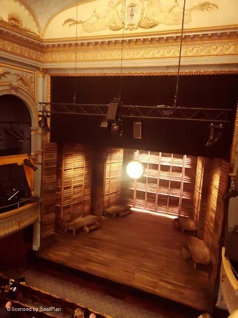 Harold Pinter Theatre Royal Circle A2 view from seat photo