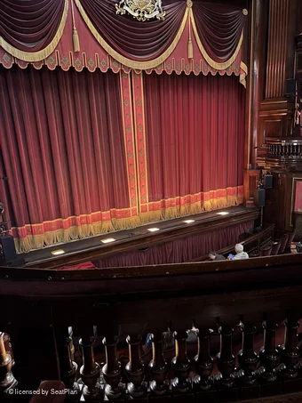 St Martin's Theatre Dress Circle B6 view from seat photo