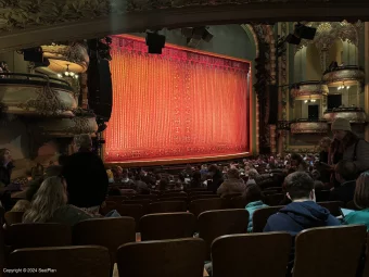 New Amsterdam Theatre Orchestra S23 view from seat photo