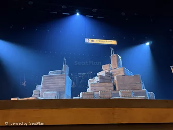 Longacre Theatre Orchestra A107 view from seat photo