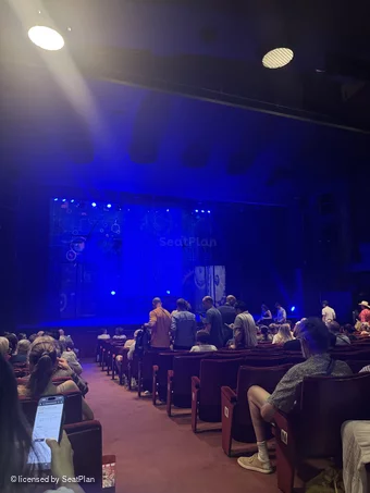Peacock Theatre Stalls R25 view from seat photo