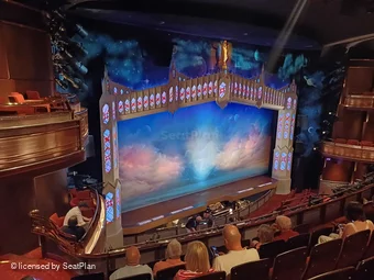 Prince of Wales Theatre Circle F42 view from seat photo