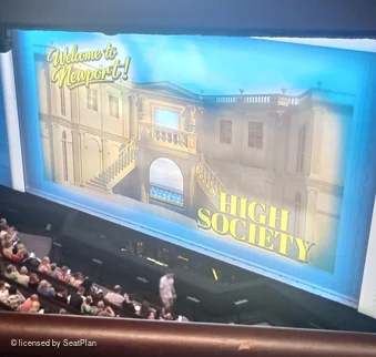 Barbican Theatre Upper Circle B12 view from seat photo