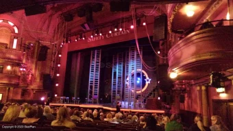 Dominion Theatre Stalls R1 view from seat photo