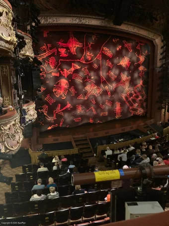 Lyceum Theatre Royal Circle A46 view from seat photo