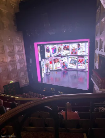 Savoy Theatre Dress Circle FA2 view from seat photo