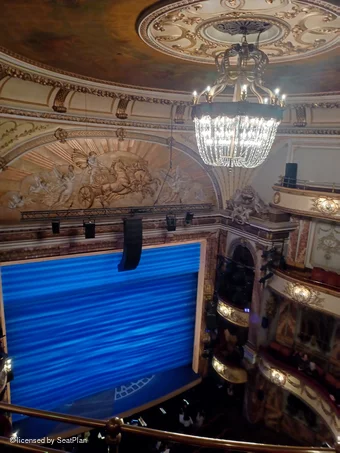 Novello Theatre Balcony B24 view from seat photo