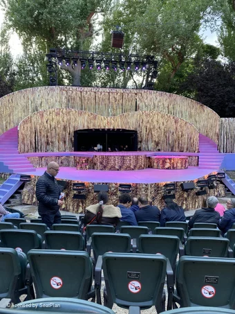 Regent's Park Open Air Theatre Lower Centre H32 view from seat photo