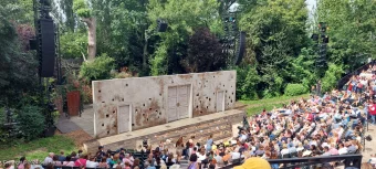 Regent's Park Open Air Theatre Upper Right R77 view from seat photo