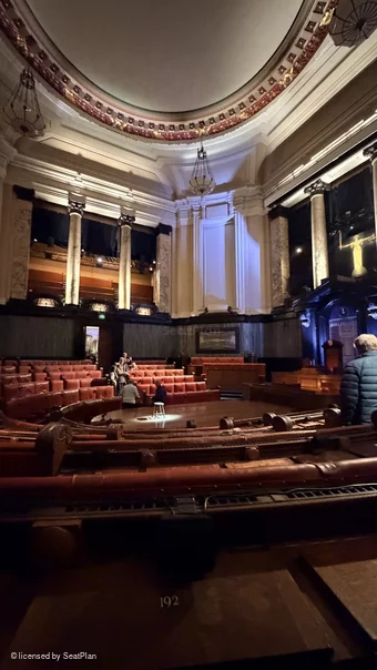 London County Hall Courtroom Stalls F192 view from seat photo