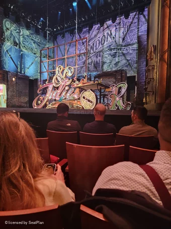 Stephen Sondheim Theatre Orchestra D6 view from seat photo