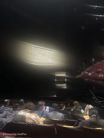 Vivian Beaumont Theater Orchestra J105 view from seat photo