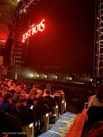 Palace Theatre Orchestra F2 view from seat photo