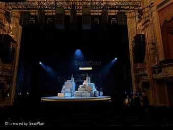 Longacre Theatre Orchestra N106 view from seat photo